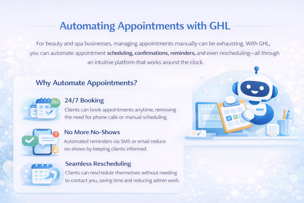 In this article, we will walk you through how you can use GHL to automate key processes in your beauty or spa business